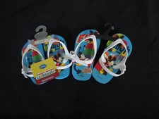 New Disney Boys Mickey Mouse Flip Flops Sizes Medium Large
