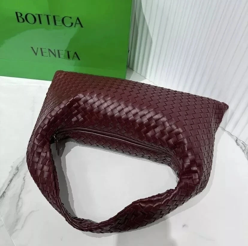 borsa a tracolla bottega veneta hobo tracolla pelle intrecciata vera bordeaux