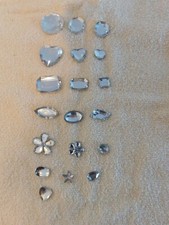 25 Various Repl. Shapes/ Sizes Crafting Crystal Acrylic Rhinestones Gems Jewels