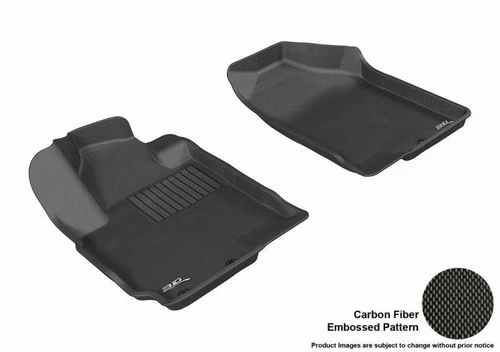 3D MAXpider 10-13 Fits Mazda 3 1st Row Carbon Fiber Embossed Pattern Floor Mat