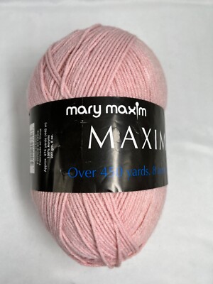 Mary Maxim Maximum Value Yarn # 028 Light Rose Dye Lot 1704 8oz 474 Yds