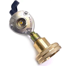 gas lpg gpl cylinder Bottle refill 20mm clip on type + dish adapter 