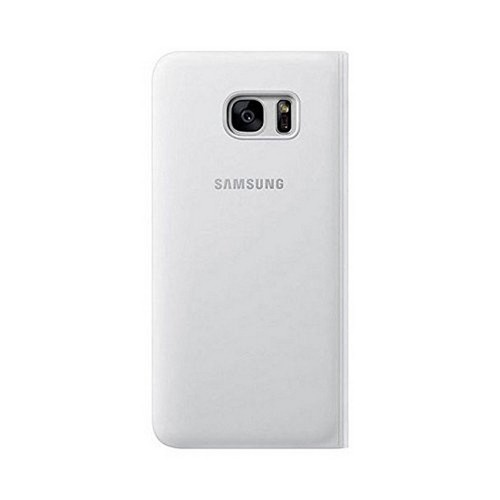 Samsung Custodia Originale GALAXY S7 EDGE S View Flip Cover Finestra a libro wht - Foto 2 di 4