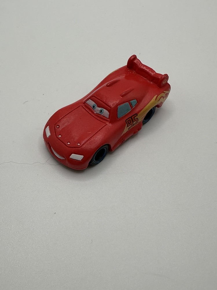 Disney Pixar Cars Plastic Miniature Lightening McQueen Red No 95 Race Car