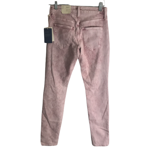 Women's High-Rise Skinny Stretch Jeans - Universal Thread Acid Wash Pink 0/25R - Picture 2 of 5