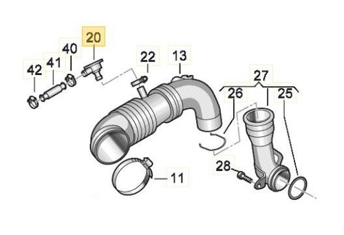 Engine Block Crankcase Pressure Breather Valve PCV Audi TT 06A129101D NEW 1.8T - Picture 6 of 12