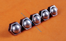 30 Stck. Nickel Schraube Bolzen Nieten Nieten Punkte 12*10 mm Leder Handwerk Dekor Conchos