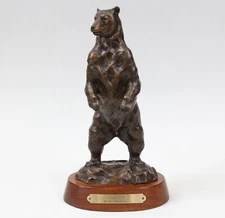 Tim Shinabarger Grizzly Bear Bronze Sculpture 8.5" 47/75 Western Listed Artist