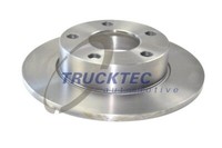 Trucktec Automotive Bremsscheiben Hinten Ø245 Mm Voll FüR VW Passat 3B3 3B2 3B6
