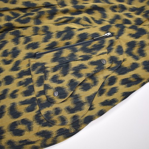 NWT $2900 Dior Homme Leopard Print Woven Bomber Jacket Saddle Men's 50 AUTHENTIC - Picture 8 of 12