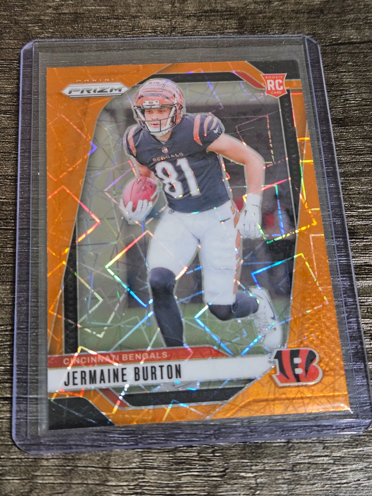 2024 Panini Prizm - Rookies Jermaine Burton #350 Orange Ice Prizm (RC)