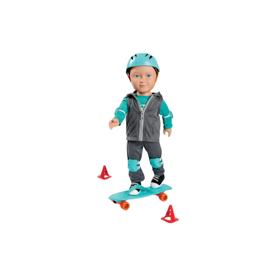 My Life As 10-Piece Skateboard Play Set Outfit for 18” Dolls Gray Ages 5+ - Image 2 of 4