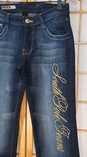 NWOT Southpole Boho Bootcut Western Stretch Jeans Embroidered Womens Sz 5 26x29