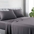 NNEDSZ 1200tc hotel quality cotton rich sheet set double charcoal