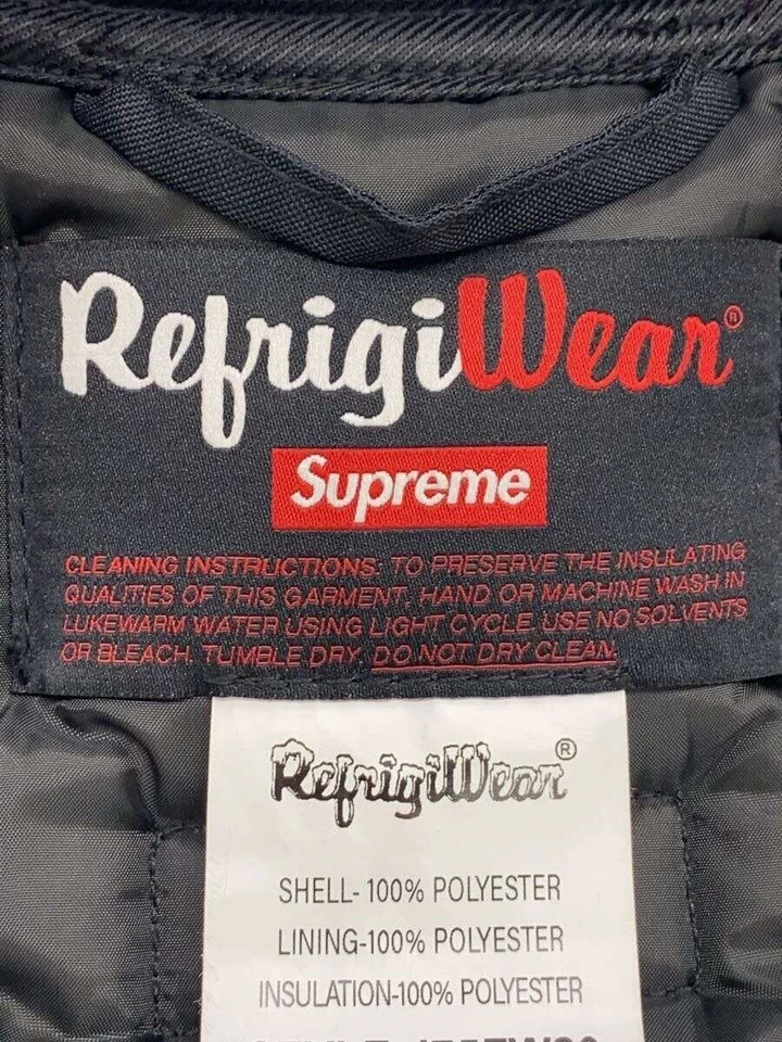 Chaleco de plumón Supreme × RefrigiWear negro S usado Foto 3 de 4
