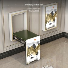 HZY DZ 0034 Klappbare Wandschuhbank, platzsparender, ausziehbarer Stuhl, schmal