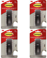 4 PACK, 3M Large Modern Reflections Metal Hoo...
