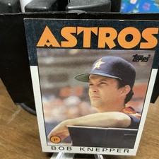 1986 Topps #590 Bob Knepper Houston Astros Baseball