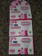 6 Count Value Pack SCHICK QUATTRO for Women Razor Cartridge Refills