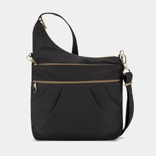Travelon Anti-Theft Signature 3 Compartment Crossbody - Black