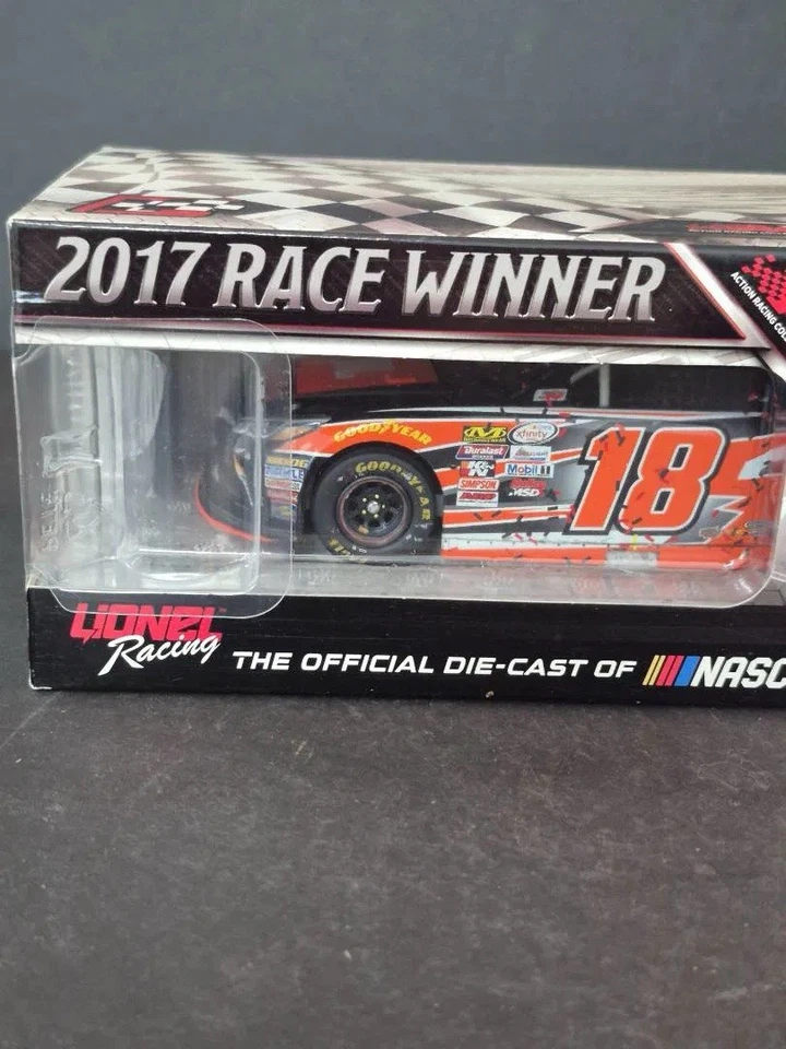 罕见 Christopher Bell #18 JBL 2017 凯美瑞 1:24 莱昂内尔·坎萨斯 1ST 职业获胜 全新带盒 — 第 2/4 张图片