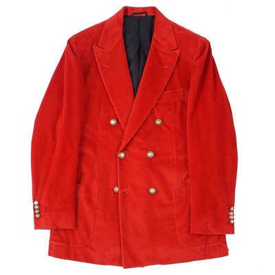 Sartorio Napoli by Kiton F/W 2025 Red Soft Corduroy Cotton Suit 40R (Eu 50) NWT