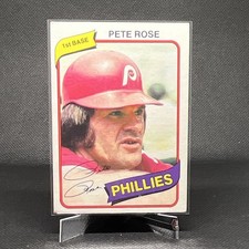 Topps 1980 Pete Rose Philadelphia Phillies #540 Base Set Baseball Trading Card