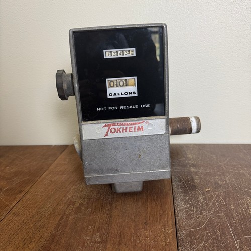 Tokheim Model 897 VINTAGE Metal Gas Pump Meter Counter