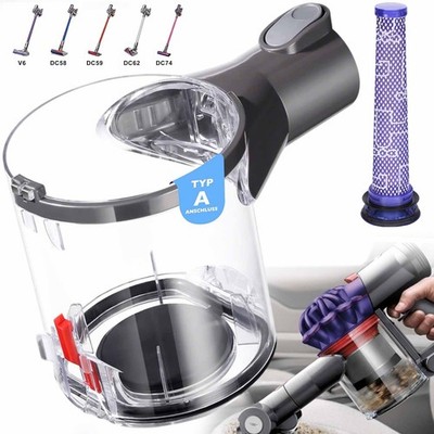 Staubbehälter für Dyson V6 Mülleimer Ersatzteile DC58 DC59 DC62 DC74 Staubeimer
