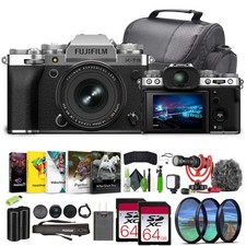 Fujifilm X-T5 Mirrorless Camera With XF 16-50mm f/2.8-4.8 Silver Lens Bundle