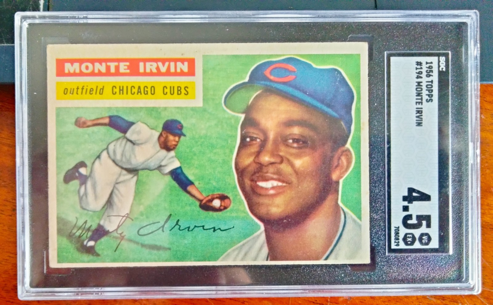 4018279 Monte Irvin 1956 Topps #194 SGC 4.5