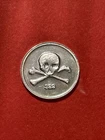 Lot Of 5 Pure Silver Skull & Crossbones, 1 Gram Each
