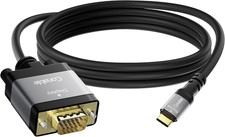 USB C to VGA Cable 15 FT, USB Type-C to VGA Adapter Cord, Compatible