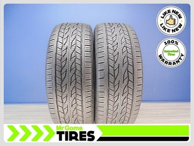 2 CONTINENTAL CROSSCONTACT LX20 255/55R20 USED TIRES 9.8/32 TREAD 107H LIKE NEW