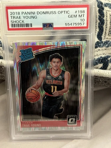 2018-19 Panini Donruss Optic - Rated Rookie Trae Young Shock Wave RC PSA GM 10!