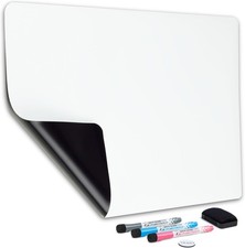 Magnetic Dry Erase Whiteboard Sheet for Fridge - 19x13 - Stain Resistant