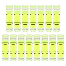 15pcs Small Cylindrical Bubble Level Vials 6.5x25.5mm Levels Measuring Tools