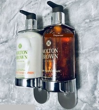 For Molton Brown 300ml Handwash Double Chrome Holder Dispenser Wall Mount Soap