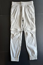 Eddie Bauer Light Khaki Convertible Active Pants Size 14-16 EUC