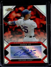 2006 Topps Finest Derek Lee Auto Autograph Refractor Cubs