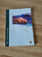 MG MGF 1.8i ROADSTER INCL VVC & STEPTRONIC 1999 INSTRUCTION/MAINTENANCE HANDBOOK