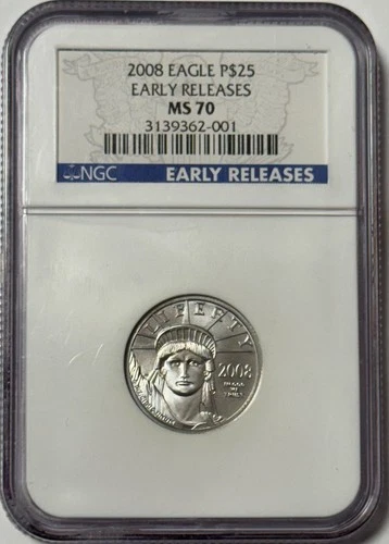 2008 American Platinum Eagle 1/4 oz — photo from another recent sale