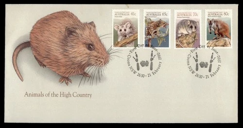DR WHO 1990 AUSTRALIA FDC COUNTRY ANIMAL COMBO w31394