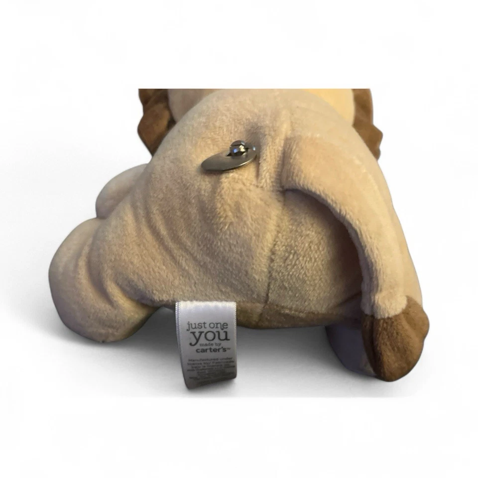 Brinquedo musical de pelúcia marrom bronzeado CARTER'S Just One You Lion Wind Up Brahms Nullaby - Imagem 3 de 3