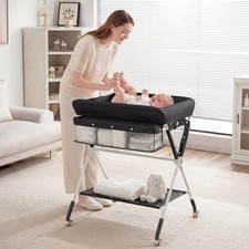 Portable Baby Changing Table Foldable Diaper Changing Station Adjustable