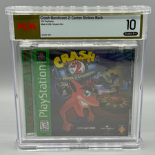 Crash Bandicoot 2 Cortex Strikes Back Sony PlayStation PS1 New PSA 10 A++