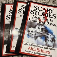 Scary Stories to Tell in the Dark  Book Set 1 2 3 By Alvin Schwartz