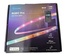 Govee - 9.8ft Wi-Fi RGBICW LED Strip Light Missing Power Adapter