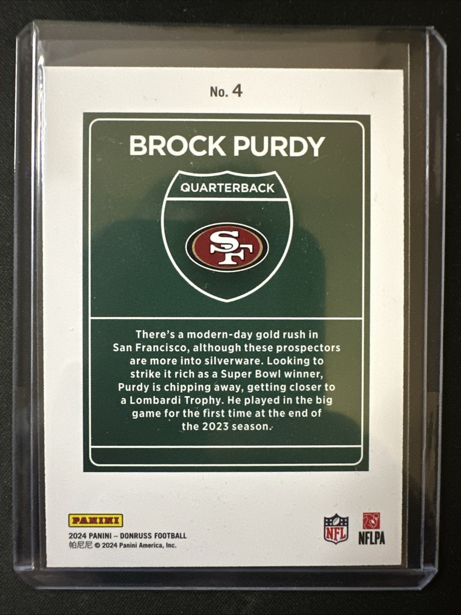 2024 Panini Donruss Football Brock Purdy DOWNTOWN SSP San
