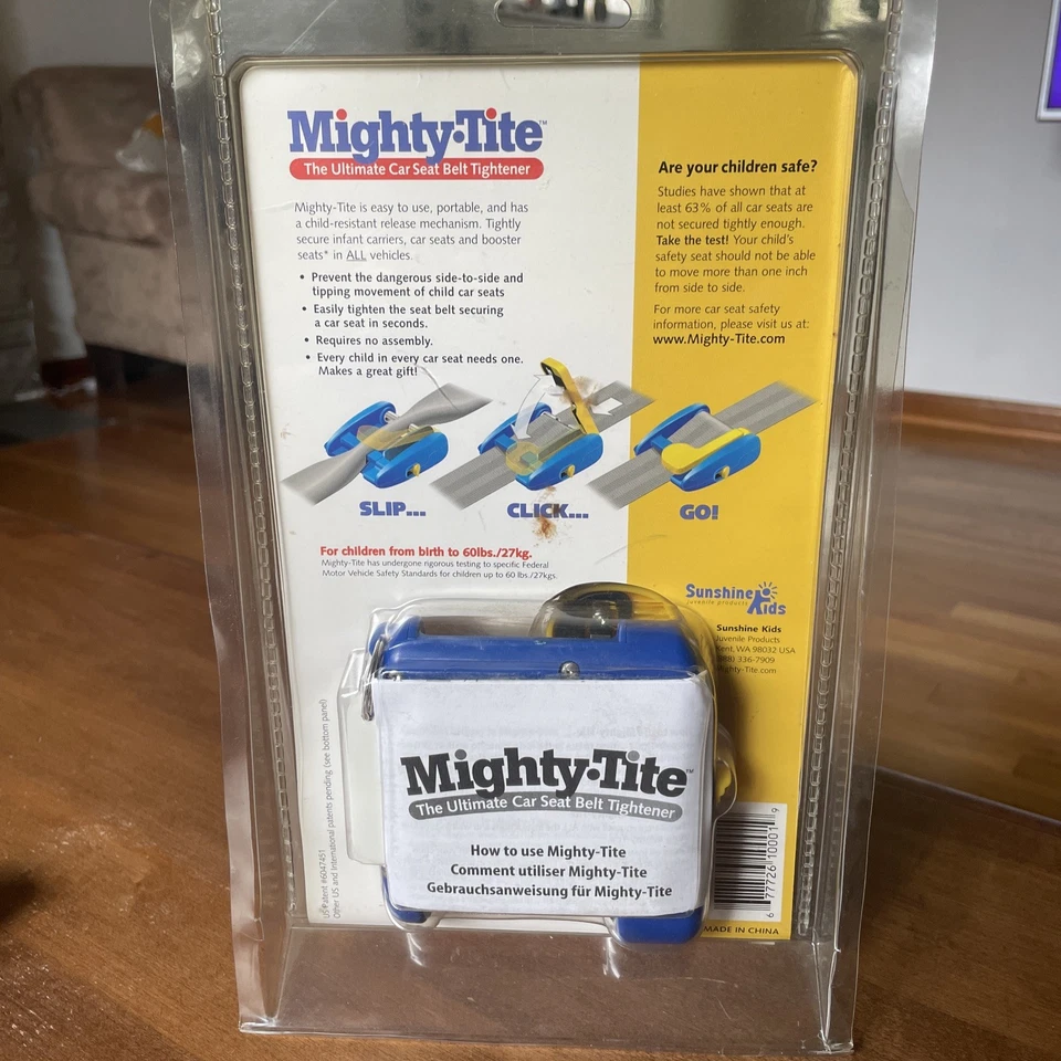MIGHTY TITE Ultimate Tensor de Cinturón de Seguridad Auto Coche Niño Bebé Sol Niños Nuevo Foto 2 de 2
